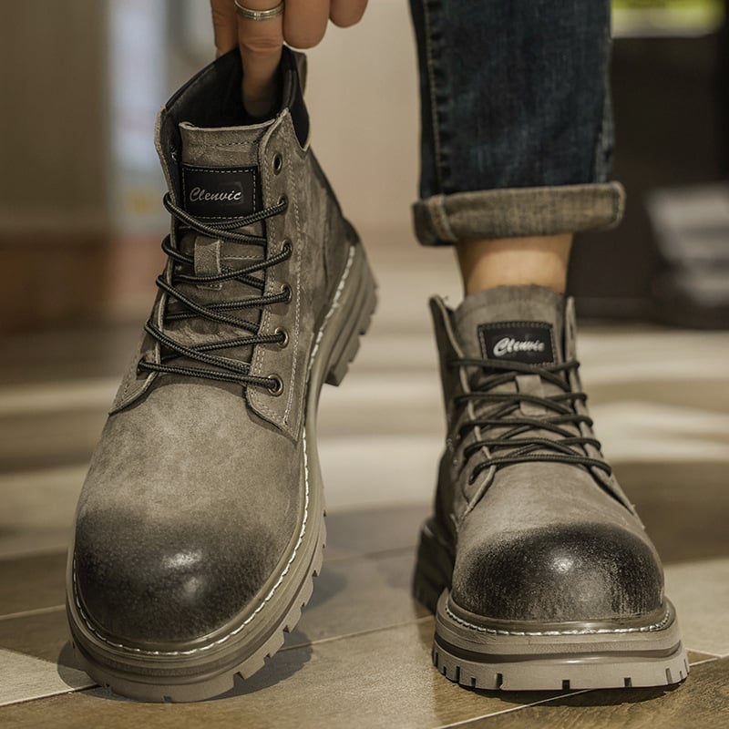 Martin csizmák, felnőttek, felsőrész disznóbőrből, PU talpbetét, alacsony szár