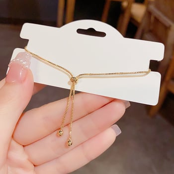 Karkötő szív alakú dizájnnal, réz, elektroplakálás, Korean Dupin, nőies, édes stílus