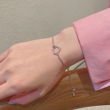 Ötvözetből készült karkötő, elektroplatált felület, Koreai stílus, rombusz dizájn, nőknek (Ötvözet · Elektroplatált felület · Koreai stílus · Rombusz dizájn)