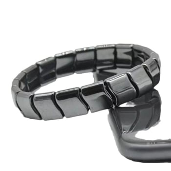 Antisztatikus karkötő ívelt epeköves kővel, mágneses terápia, vezeték nélküli működés, 2024 nyári megjelenés