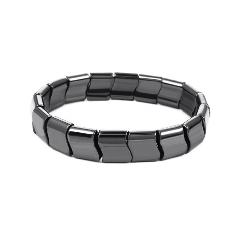 Antisztatikus karkötő ívelt epeköves kővel, mágneses terápia, vezeték nélküli működés, 2024 nyári megjelenés