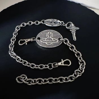 Bolygó motívumú kulcstartó karkötő, női könnyű luxus stílus, ötvözet, elektroplatírozás