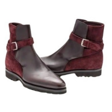 Martin csizmák férfiaknak, alacsony sarok (1–3 cm), hegyes orr, PU felsőrész, gumi talp