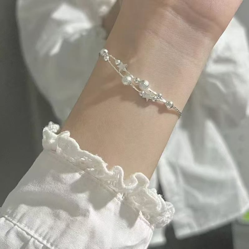 Csillag alakú karkötő, uniszex, minimalist stílus, cink ötvözet, galvanizált bevonat