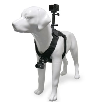 GoPro kutya hát-/mellkas kamera rögzítőpánt – univerzális kompatibilitás, ABS anyag, 360 dimenzió, logó hozzáadható