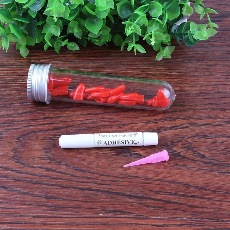 Macskáknak szánt körömvédő sapkák, karcolás elleni, gumiból