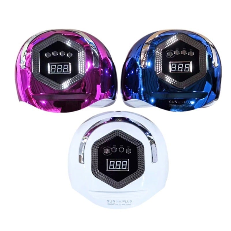Intelligens LED manikűr lámpa SUN H11 PLUS, 268W nagy teljesítményű fototerápiás lámpa és szárító