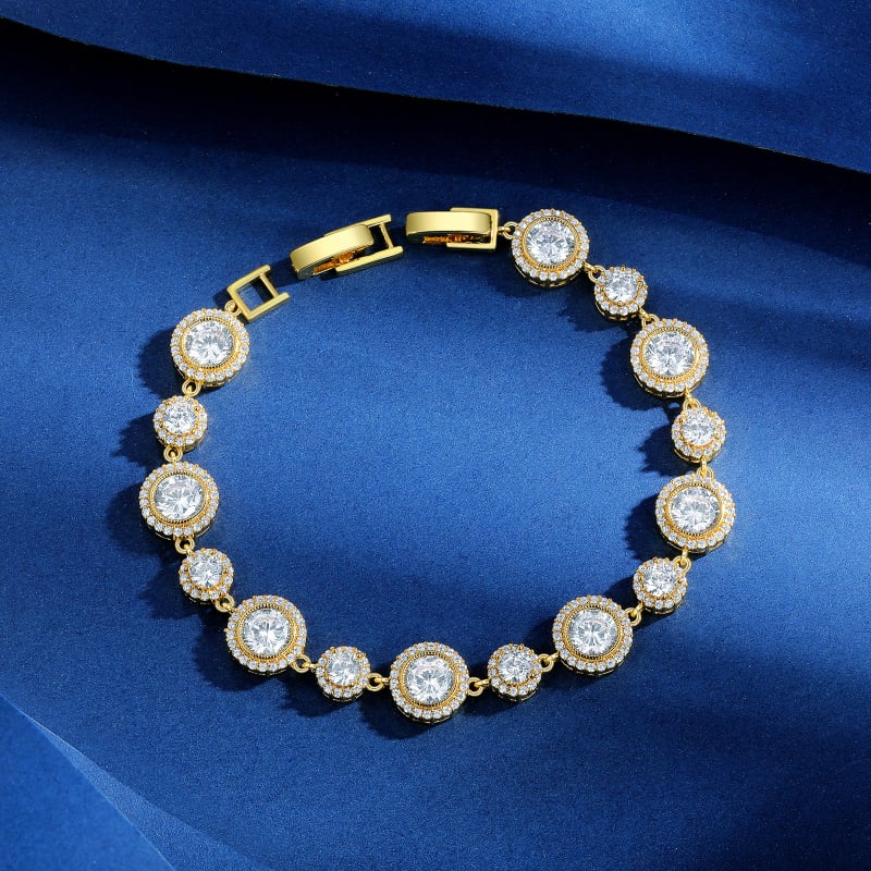 ANGEL GIRL karkötő, geometrikus forma, réz-arany bevonat, elektroplakálás, női könnyű luxus stílus