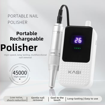 Kasi Manikűr hordozható, újratölthető elektromos csiszoló toll a műköröm eltávolítására és a holt bőr eltávolítására – kisméretű otthoni modell