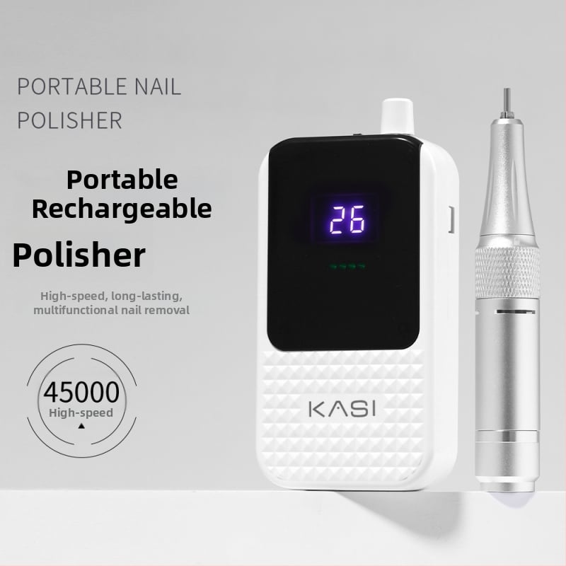 Kasi Manikűr hordozható, újratölthető elektromos csiszoló toll a műköröm eltávolítására és a holt bőr eltávolítására – kisméretű otthoni modell