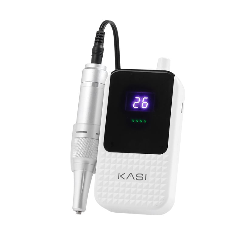 Kasi Manikűr hordozható, újratölthető elektromos csiszoló toll a műköröm eltávolítására és a holt bőr eltávolítására – kisméretű otthoni modell