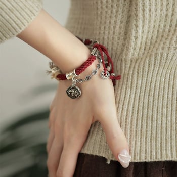 Kötélből készült karkötő oroszlánfejes csattal; Márka: Aijing'er (Kiegészítők); Stílus: Japán és Koreai; Stílus besorolás: Friss és édes; Termékszám: 1009202243