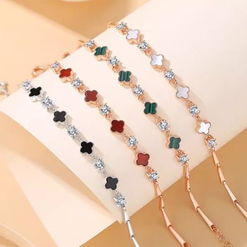 Brățară cu formă de frunză din aliaj de cupru, placare electrochimică, bijuterii pentru femei