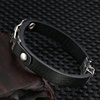 Férfi bőrből készült karkötő hangjegy motívummal, uniszex, állat/horoszkóp modell, Liujun ékszerek