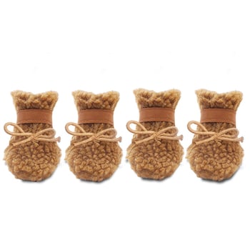 LOVOYAGER Kutyacipő báránygyapjúból – meleg, csúszásmentes talp, kopásálló téli cipő