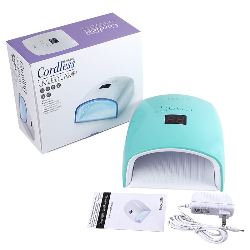 Körömlámpa vezeték nélküli töltéssel, 66W nagy teljesítmény, modell S10, fényterápia