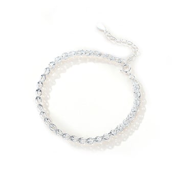 925-ös ezüst karkötő Phoenix farkával, geometriai design, Koreai stílus, 1,9 g, elektroplatált, nőknek