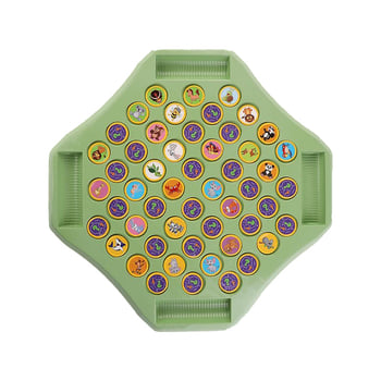 Asztali játék négy játékos számára flip-párosító puzzle, szülő-gyerek interakció, logikai gondolkodás, oktató játék, műanyag kivitelezés