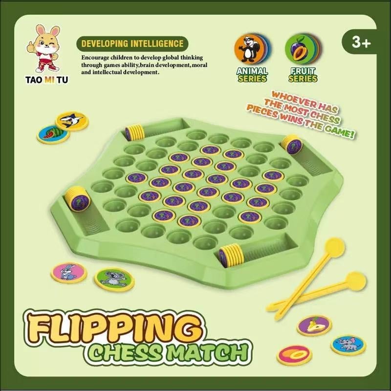 Asztali játék négy játékos számára flip-párosító puzzle, szülő-gyerek interakció, logikai gondolkodás, oktató játék, műanyag kivitelezés