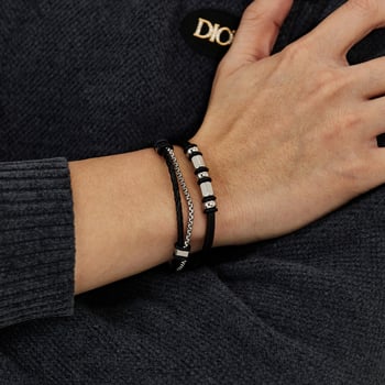 Rozsdamentes acélból készült kézzel kötött karkötő, punk stílusban — súly 18,7 g