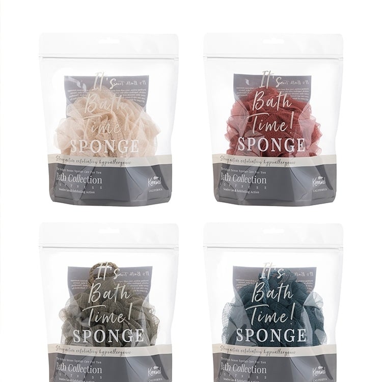 Minge de baie spumoasă cu design floral — moale, durabilă, material PP, pentru adulți