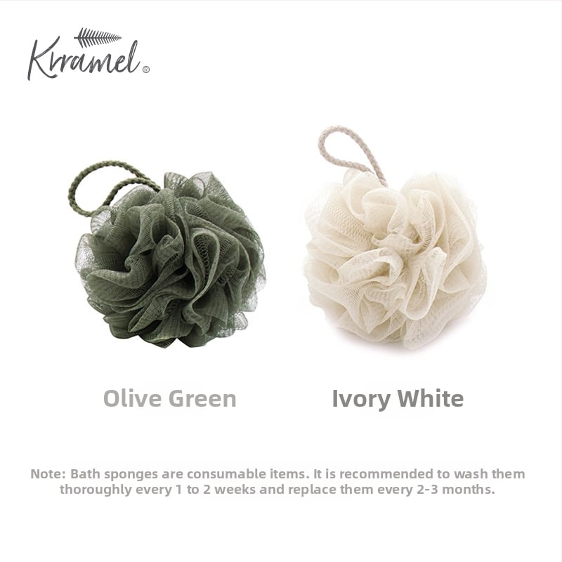 Minge de baie spumoasă cu design floral — moale, durabilă, material PP, pentru adulți