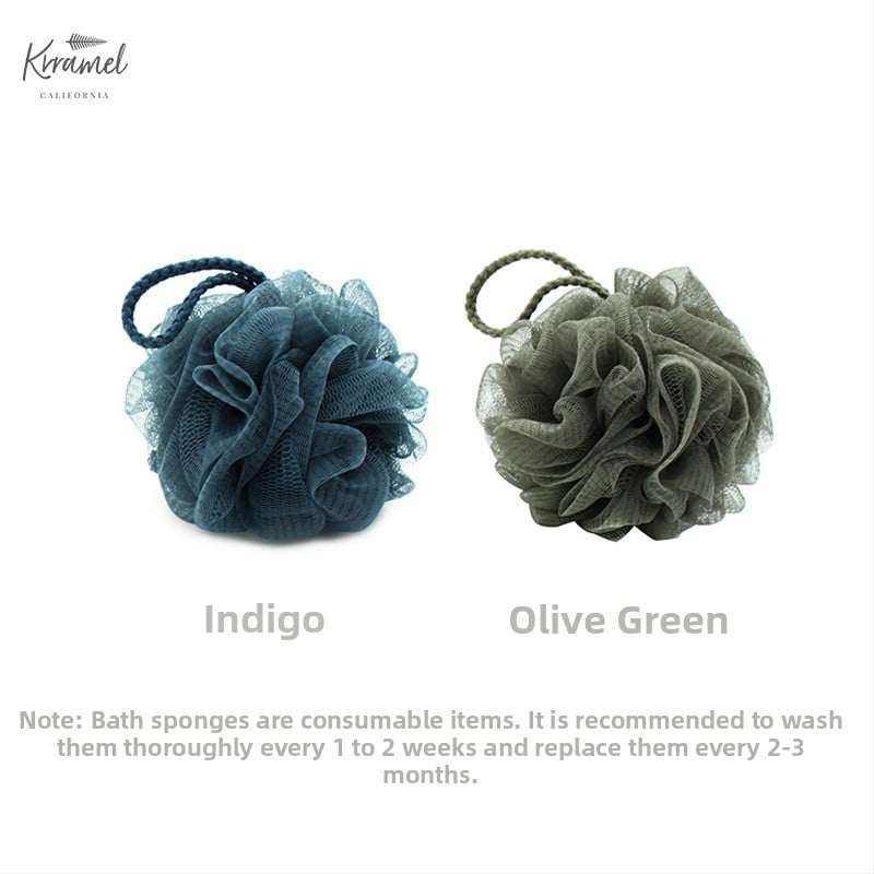 Minge de baie spumoasă cu design floral — moale, durabilă, material PP, pentru adulți