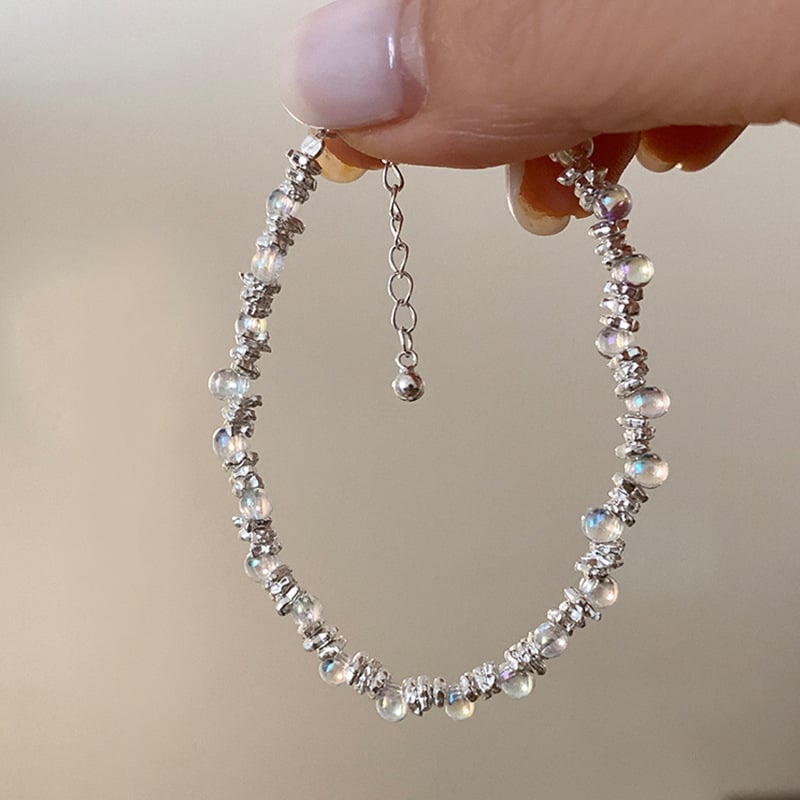 Kordból készült karkötő elektroplatinált felülettel, női stílus, édes-hűvös megjelenés, niš dizájn, RONERAI márka