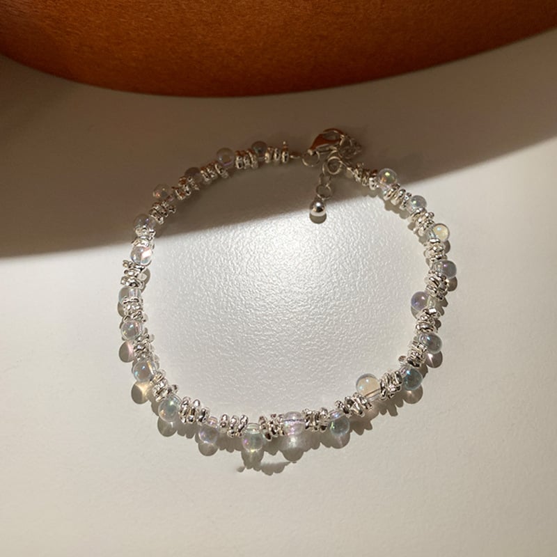 Kordból készült karkötő elektroplatinált felülettel, női stílus, édes-hűvös megjelenés, niš dizájn, RONERAI márka