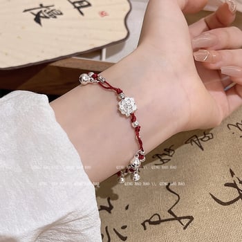 Karkötő – kézzel készített, szőtt lótusz haranggal, réz elektroplattálással, nőknek, koreai stílusú geometriai dizájn