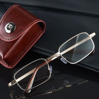 Teljes keretes olvasószemüveg, kékfény elleni lencsékkel, PC és fém keret, kerek arcformához illeszkedik