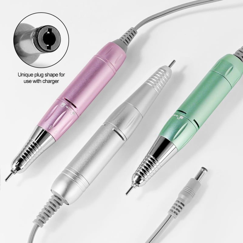 Kézi körömcsiszoló Limegirl MJDMB-101 – Kompatibilis az asztali csiszolóval – Töltővel és külön csiszolófejjel