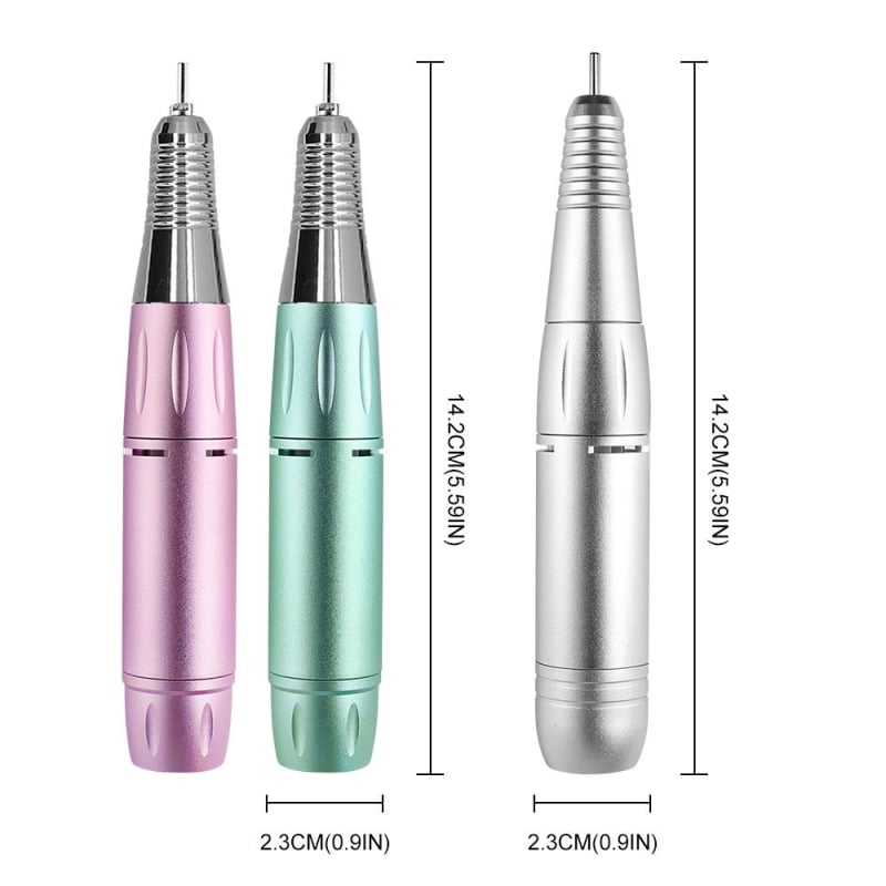 Kézi körömcsiszoló Limegirl MJDMB-101 – Kompatibilis az asztali csiszolóval – Töltővel és külön csiszolófejjel