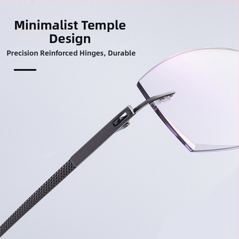 Rimless presbiopijske naočale s filtrom protiv plavog svjetla, ultra lagane, visoke rezolucije za starije osobe