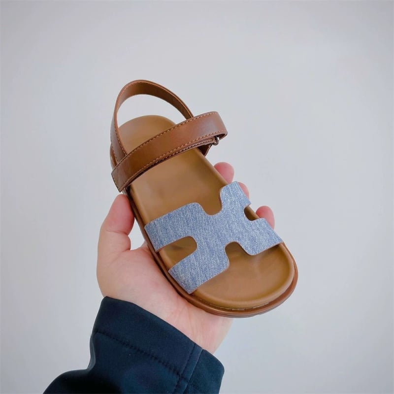 Gyerekeknek való strandcipő - PU felső rész, gumitalp, Velcro zár, 4–16 éveseknek