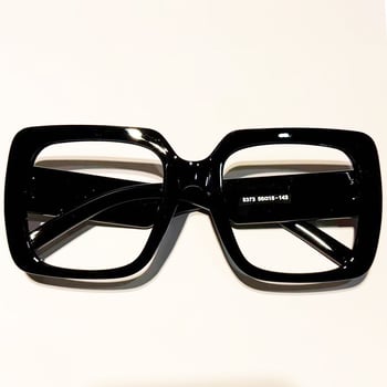 Olvasó szemüveg, nagy négyzetes keret, kékfényvédő, nagy felbontású, teljes keret