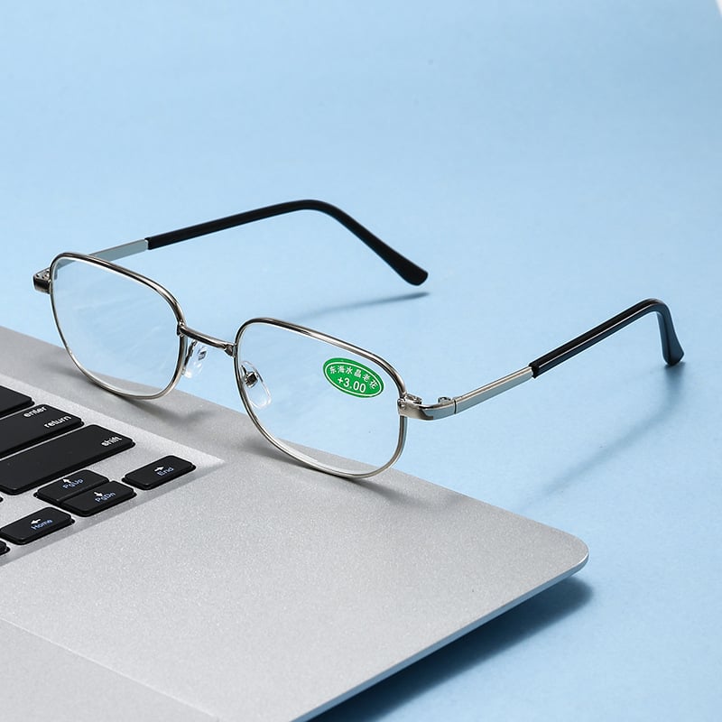 Olvasószemüveg - Keret nélküli, titánötvözet keret, üveglencsék - 2024 tavaszi megjelenés