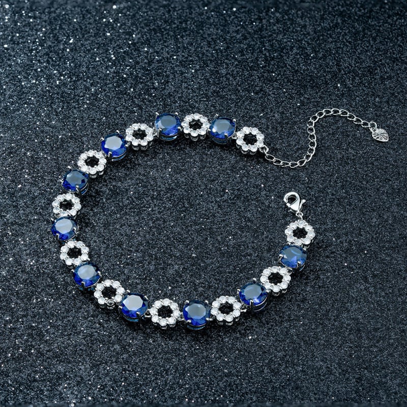 Női réz geometriai karkötő cirkónium kövekkel, könnyű luxus stílusban, utazási emlékhez