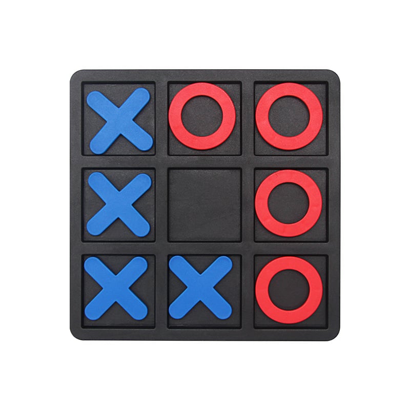 Gyerekeknek szóló oktató Tic-Tac-Toe játék – környezetbarát műanyagból, interaktív oktató játék, injekciós formázás nem fakul, nem hajtogatható tábla, 4–6 éveseknek
