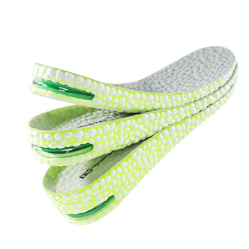 Insoles unisex cu înălțare — pernă de aer popcorn, talpă întreagă, potrivite pentru adidași, pantofi din piele, botine