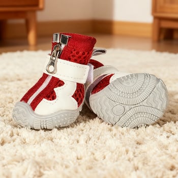 TPR kutya cipő kicsi és közepes méretű kutyáknak, szabadidő stílus, vízálló, csúszásmentes, kopásálló, univerzális használat