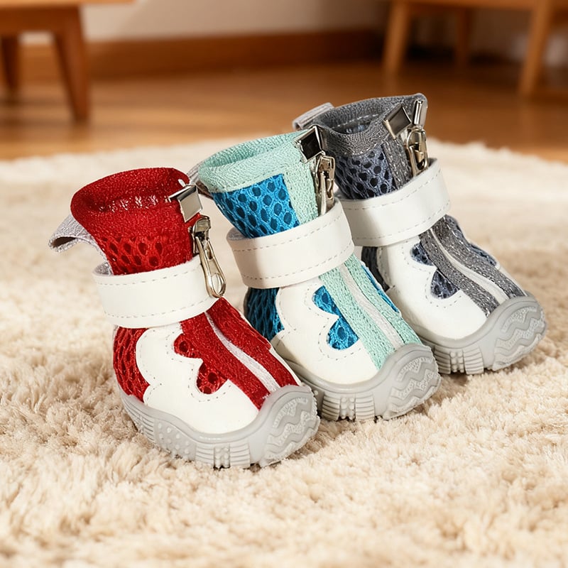 TPR kutya cipő kicsi és közepes méretű kutyáknak, szabadidő stílus, vízálló, csúszásmentes, kopásálló, univerzális használat