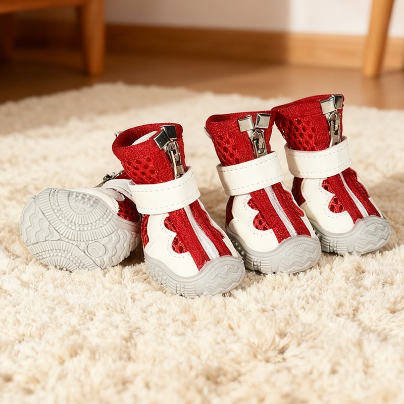 TPR kutya cipő kicsi és közepes méretű kutyáknak, szabadidő stílus, vízálló, csúszásmentes, kopásálló, univerzális használat