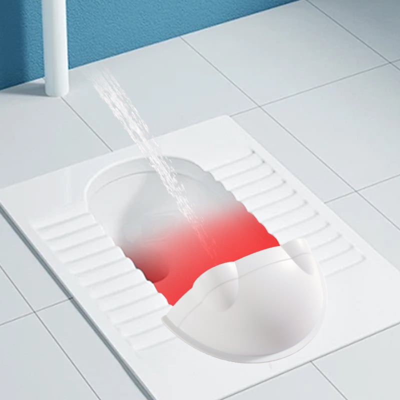 Protecție din plastic pentru toaletă de tip squat, barieră împotriva urinei, accesoriu de baie, design ușor luxos