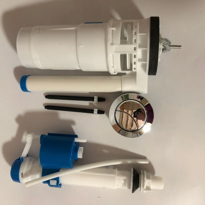 WC tartály kiegészítők készlet — standard vízbetápláló szelep, PP anyag, injekciós formázás, modern minimalist stílus