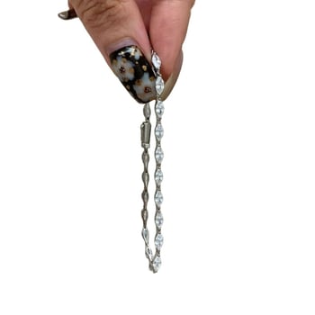 Rézből készült karkötő, elektroplatírozott, geometriai forma, női kiegészítő, hideg szél stílus