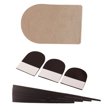 Habanyagú magasságot növelő talpbetét, 0,7–2,5 cm emelés, állítható hátsó párna, sportcipőkhöz, bőr, casual és textile cipőkhöz