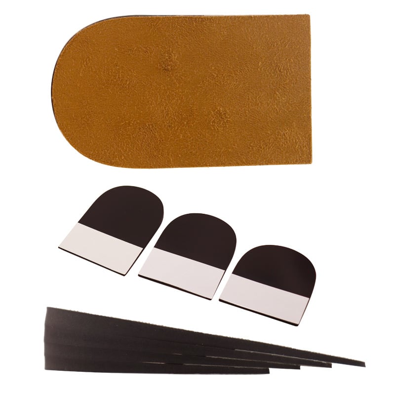 Habanyagú magasságot növelő talpbetét, 0,7–2,5 cm emelés, állítható hátsó párna, sportcipőkhöz, bőr, casual és textile cipőkhöz