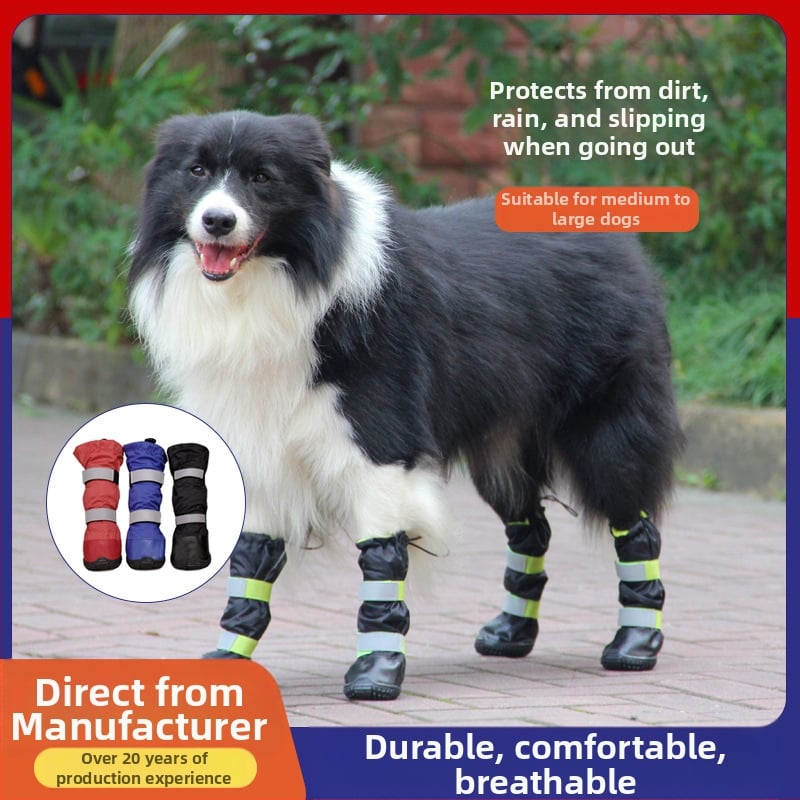 Camry gumi kutya cipők – vízálló, csúszásmentes, magas szárú, dupla pánttal