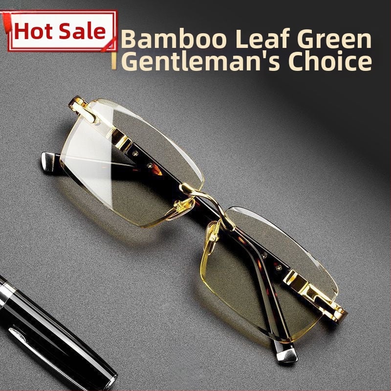 Ochelari fără ramă: lentile din nailon, anti-fog, pentru miopie, stil poligonal, potriviți pentru față pătrată